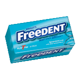 Freedent Chewing Gum Spearmint Left Picture